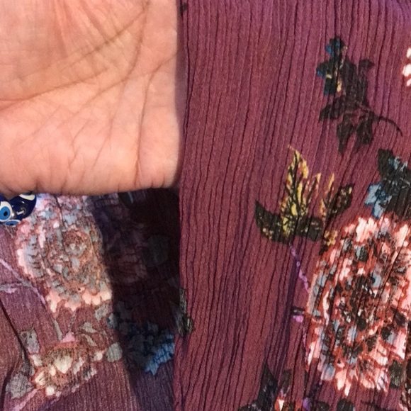 American rag M Floral split seam goucho style pant - Picture 5 of 7